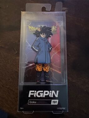 NIB-FiGPiN Goku Enamel Pin - 191 Blue Coat, Orange Pants